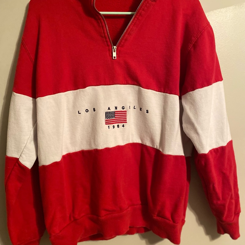john galt cuffed zip sweatshirt
